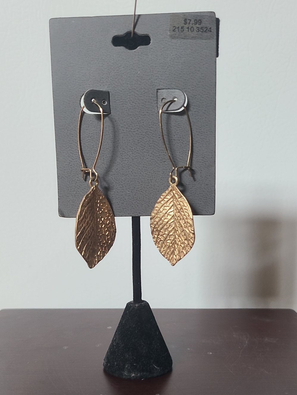 Gold Leaf Dangle Earrings